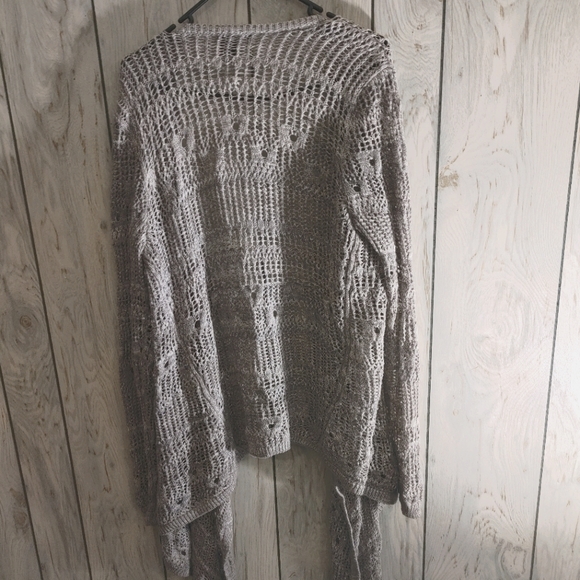 DKNY Top | DKNY Jeans Women's Asymmetric Cardigan - Picture 4 of 4